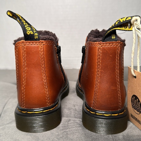 Dr. Martens 2976 Leonore Brown Chelsea Boots Little Kid/Toddler Size 7 - Picture 7 of 14